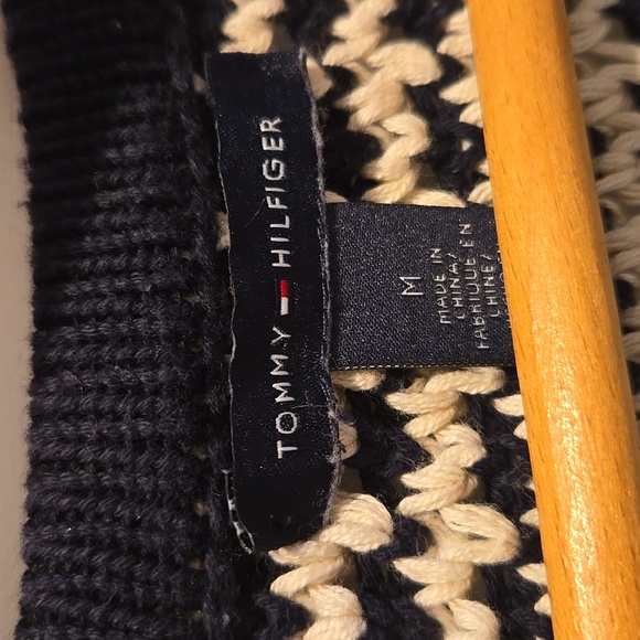 Tommy Hilfiger Black and Cream Cardigan - Picture 2 of 12
